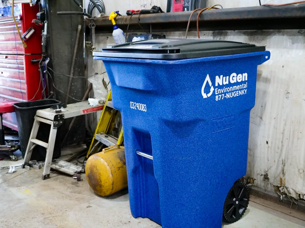 Used Oil Filter Toter Nugen Environmental